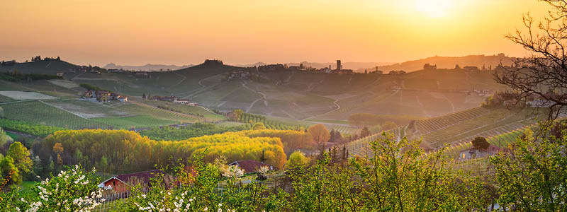 Oplev det magiske landskab i Piemonte, Italien